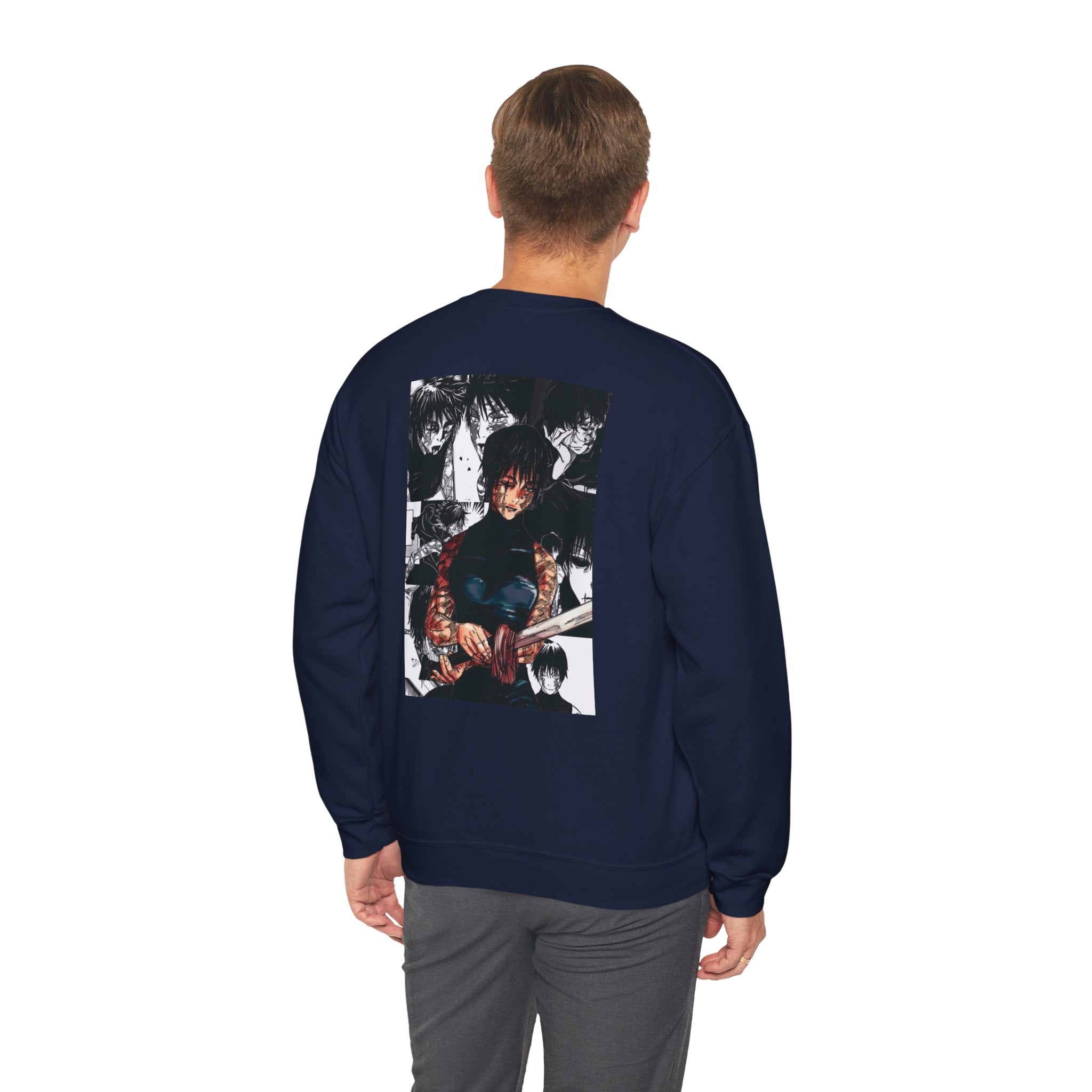 Jujutsu Kaisen Maki Graphic Crewneck Sweatshirt | Anime Manga Back Print