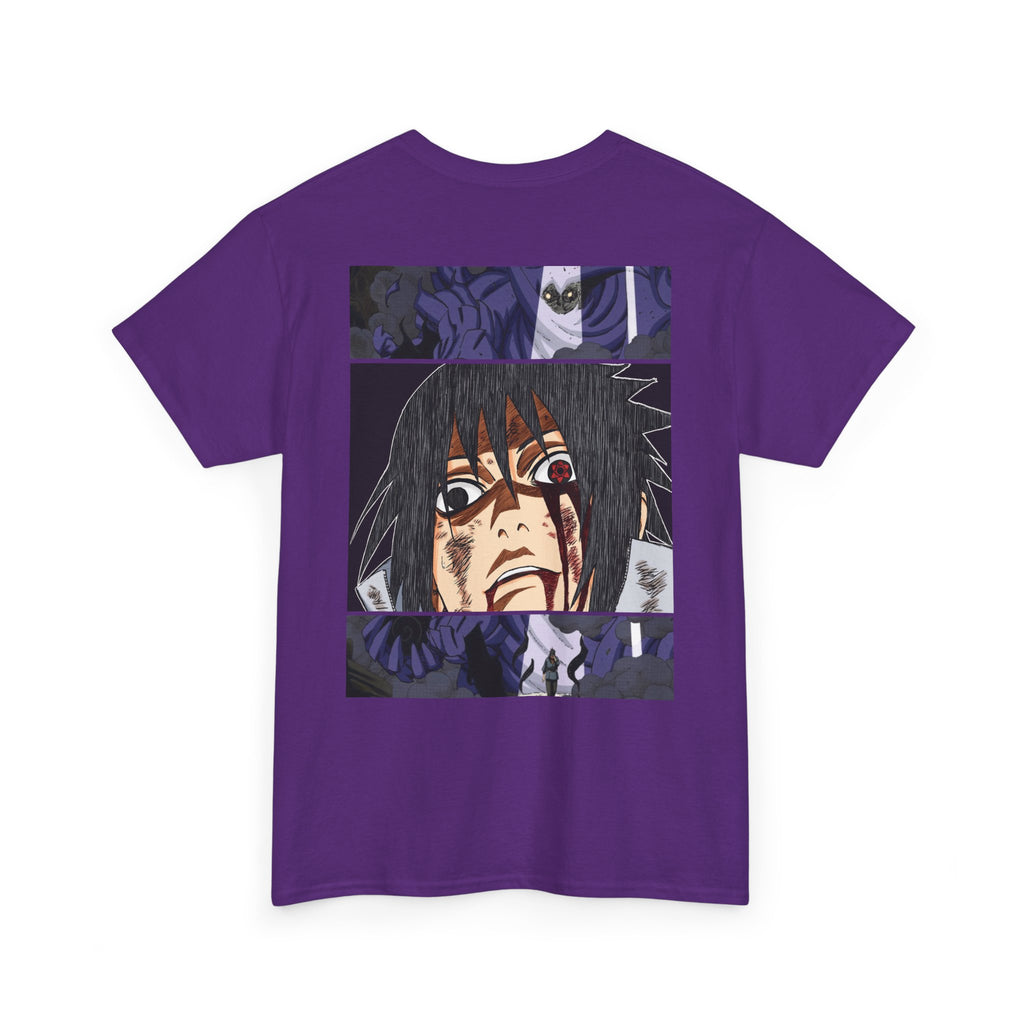 Anime Sasuke Uchiha Manga Panel Tee — "See Darkness" Graphic T-Shirt