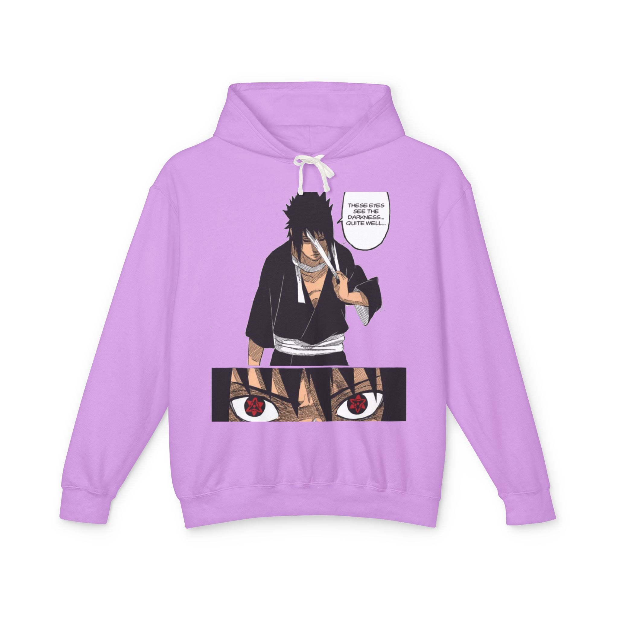 Sasuke Uchiha Anime Premium Graphic Hoodie — "See Darkness"