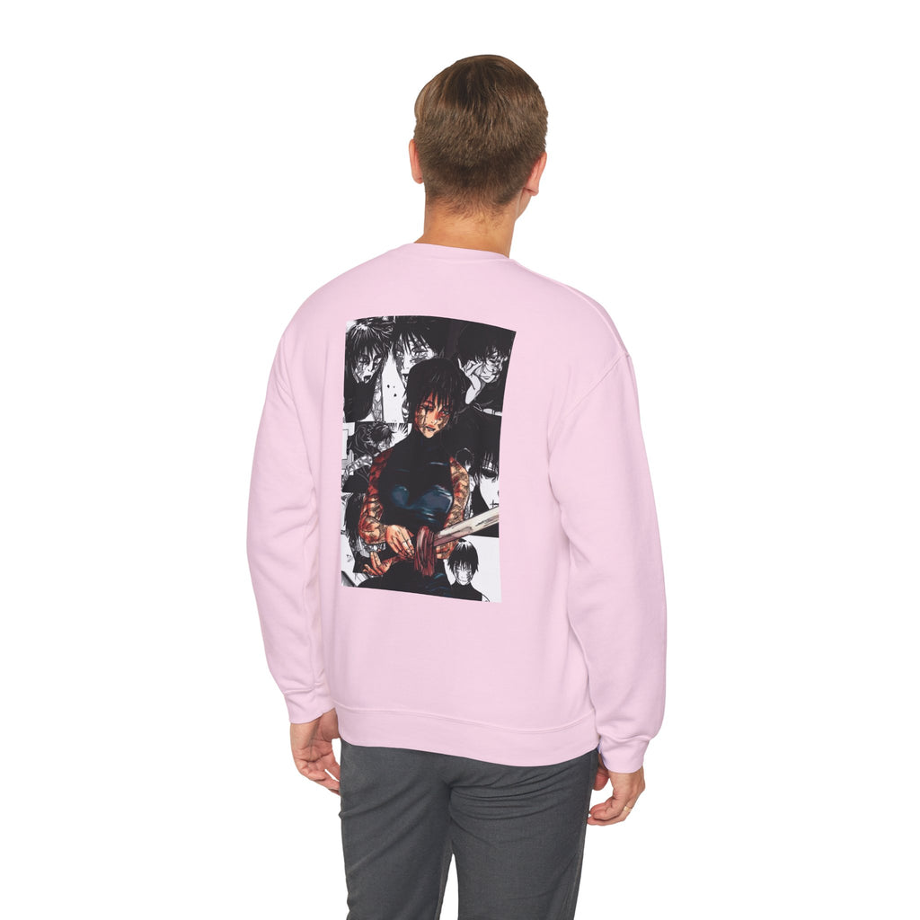 Jujutsu Kaisen Maki Graphic Crewneck Sweatshirt | Anime Manga Back Print