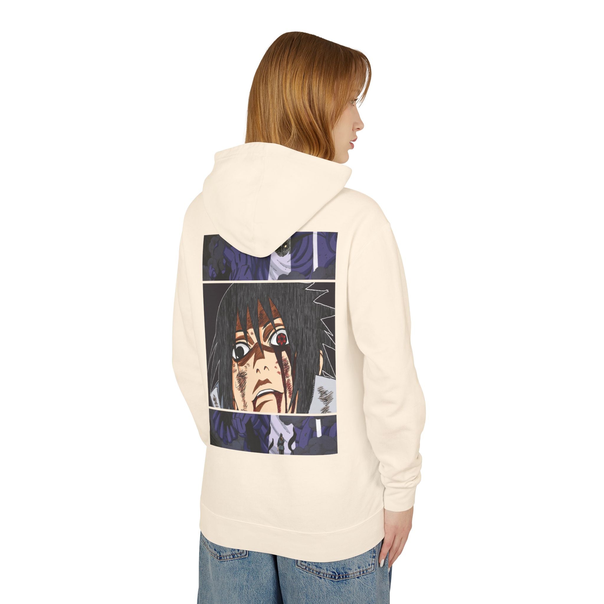 Sasuke Uchiha Anime Premium Graphic Hoodie — "See Darkness"