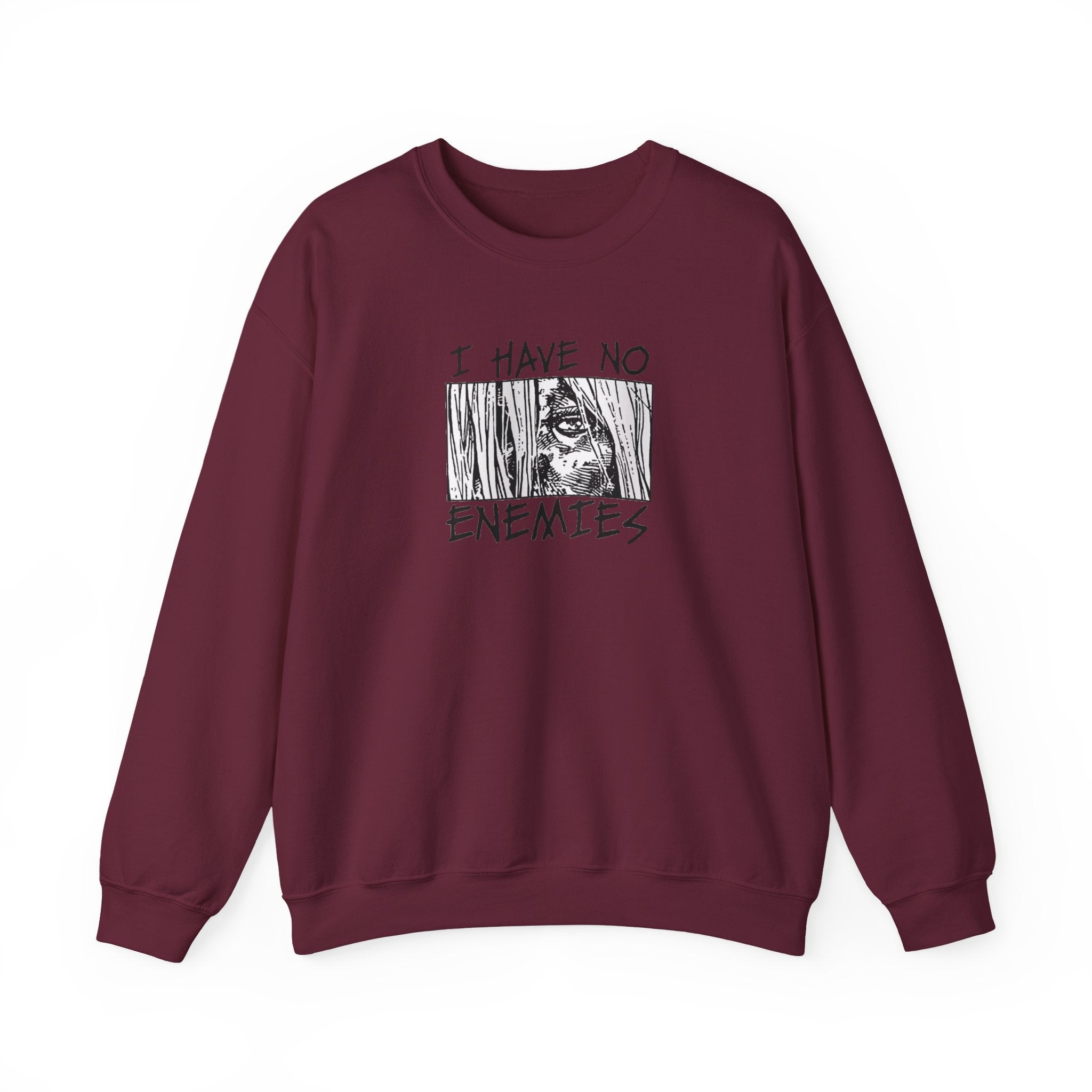 Vinland Saga Crewneck Sweatshirt — "I Have No Enemies" Graphic