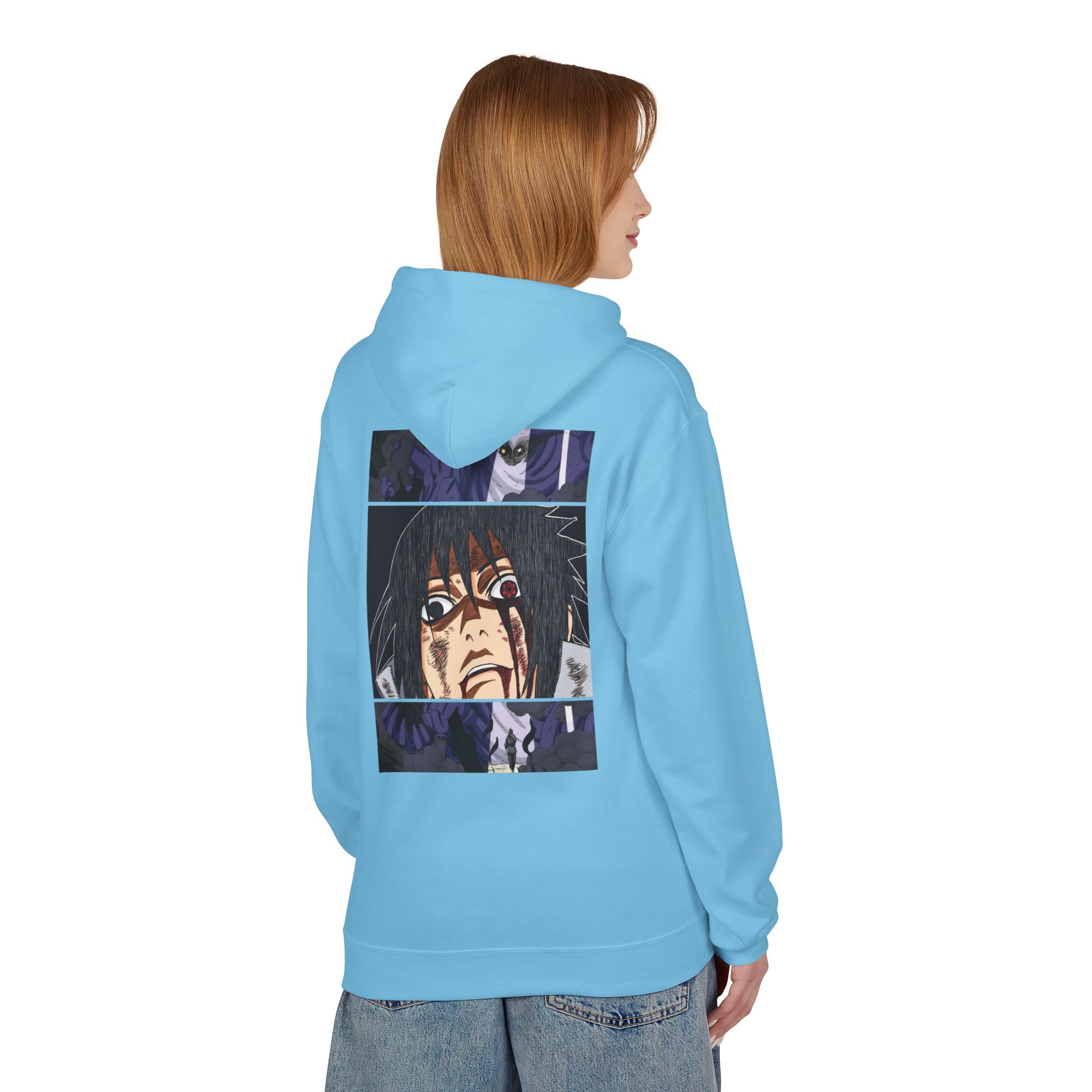 Sasuke Uchiha Anime Graphic Hoodie — "See Darkness"