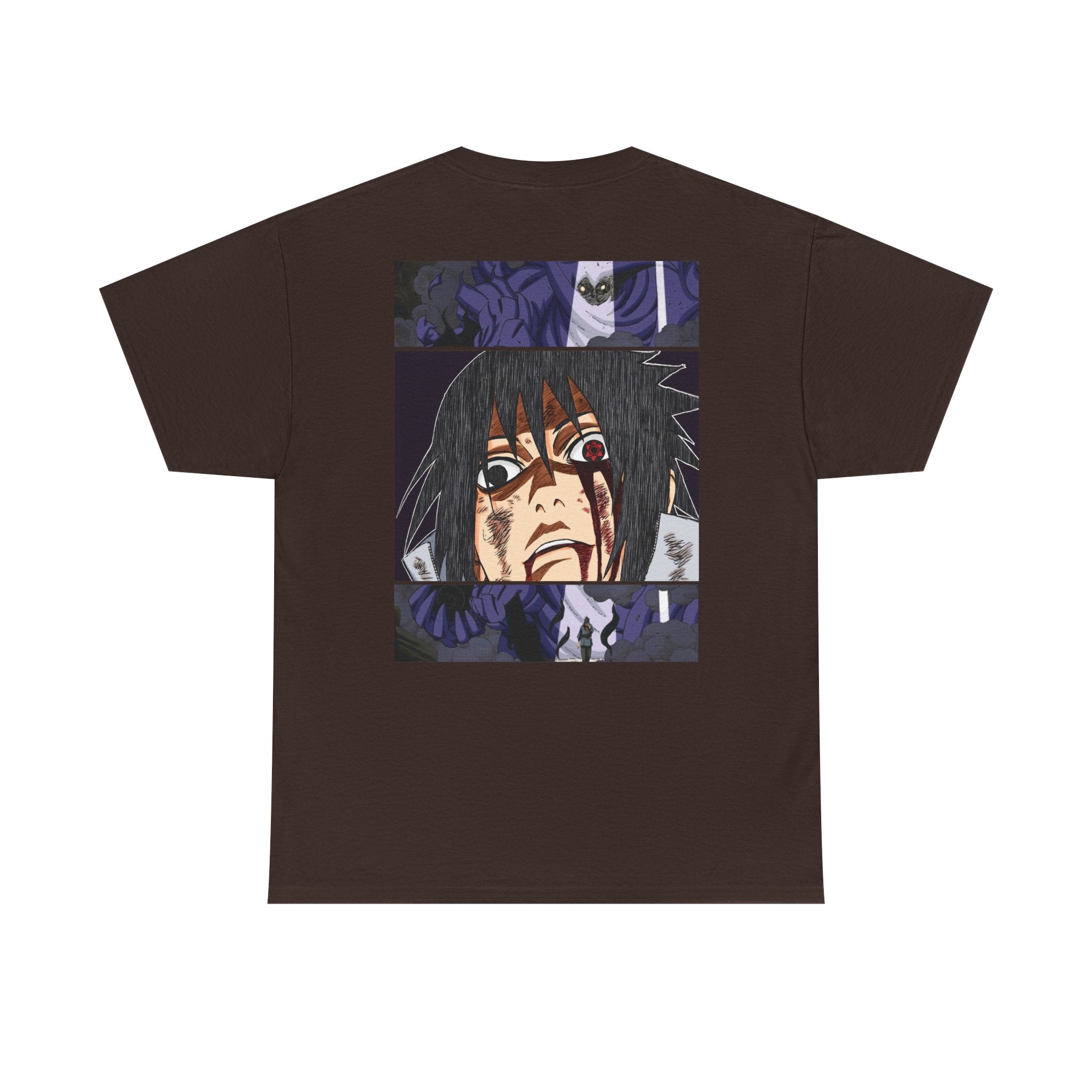 Anime Sasuke Uchiha Manga Panel Tee — "See Darkness" Graphic T-Shirt