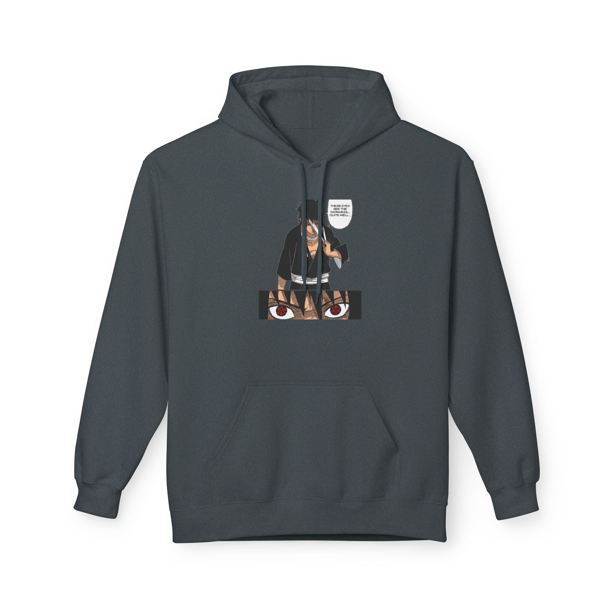 Sasuke Uchiha Anime Graphic Hoodie — "See Darkness"