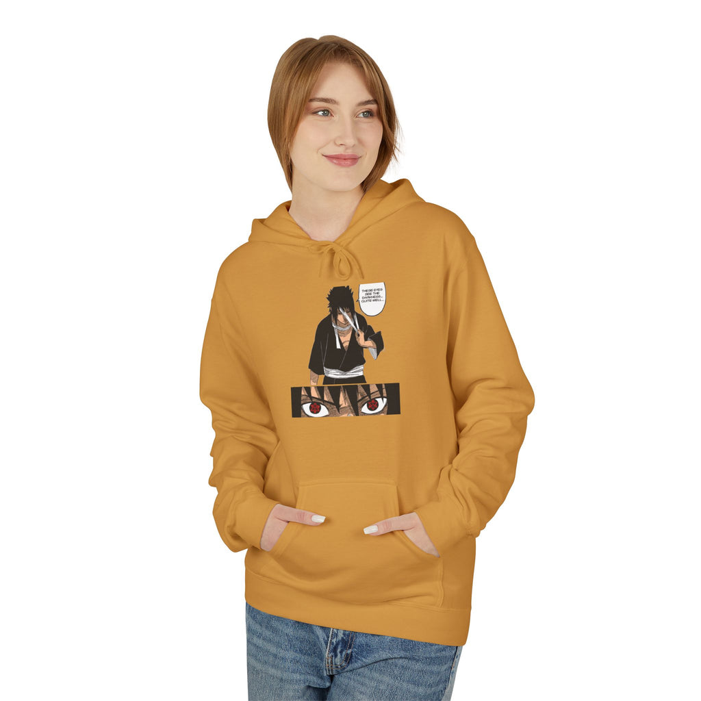 Sasuke Uchiha Anime Graphic Hoodie — "See Darkness"