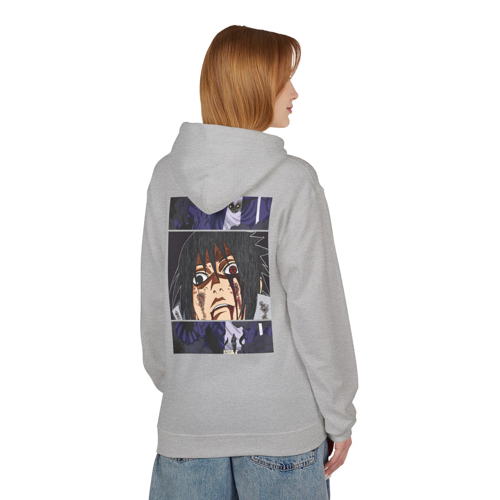 Sasuke Uchiha Anime Graphic Hoodie — "See Darkness"