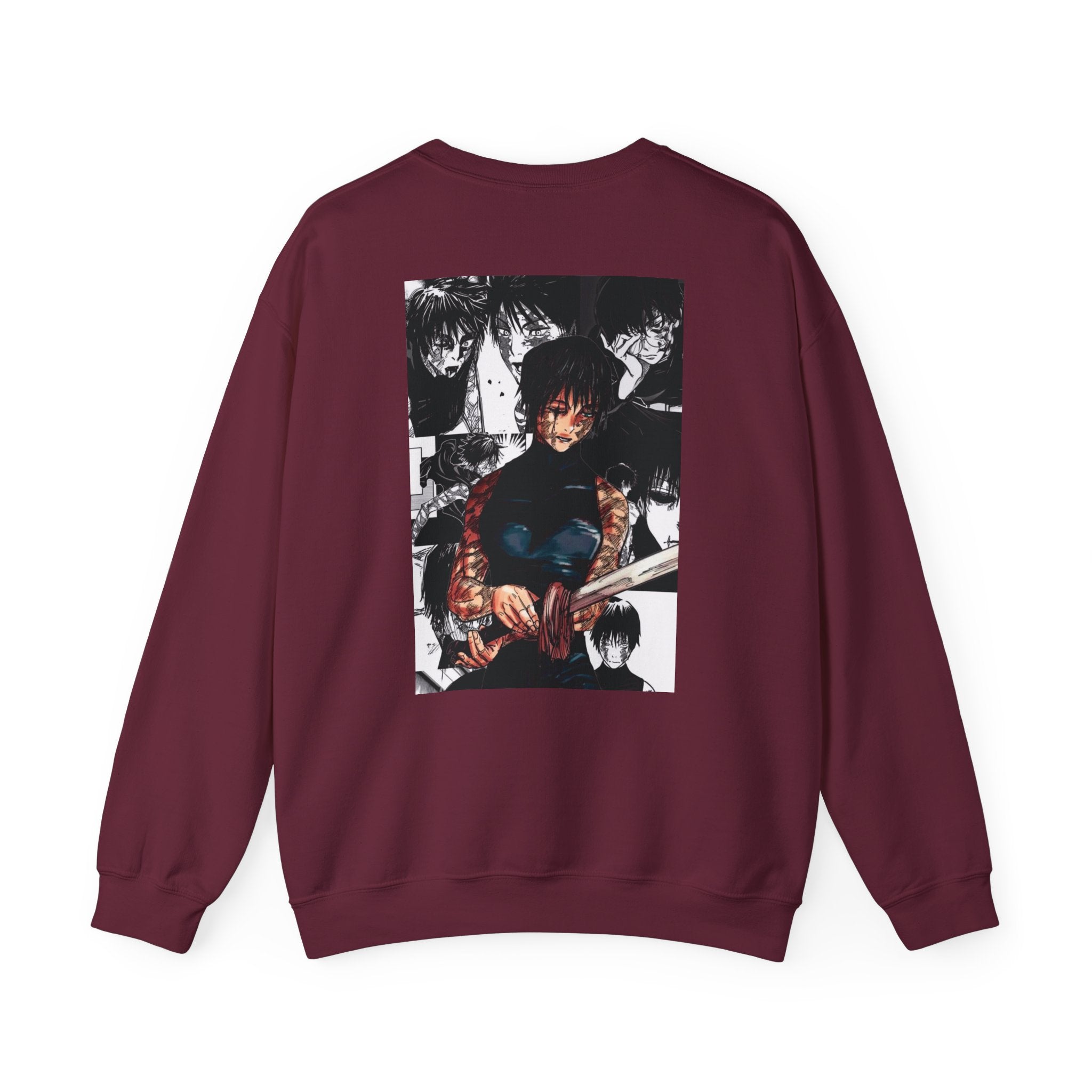 Jujutsu Kaisen Maki Graphic Crewneck Sweatshirt | Anime Manga Back Print