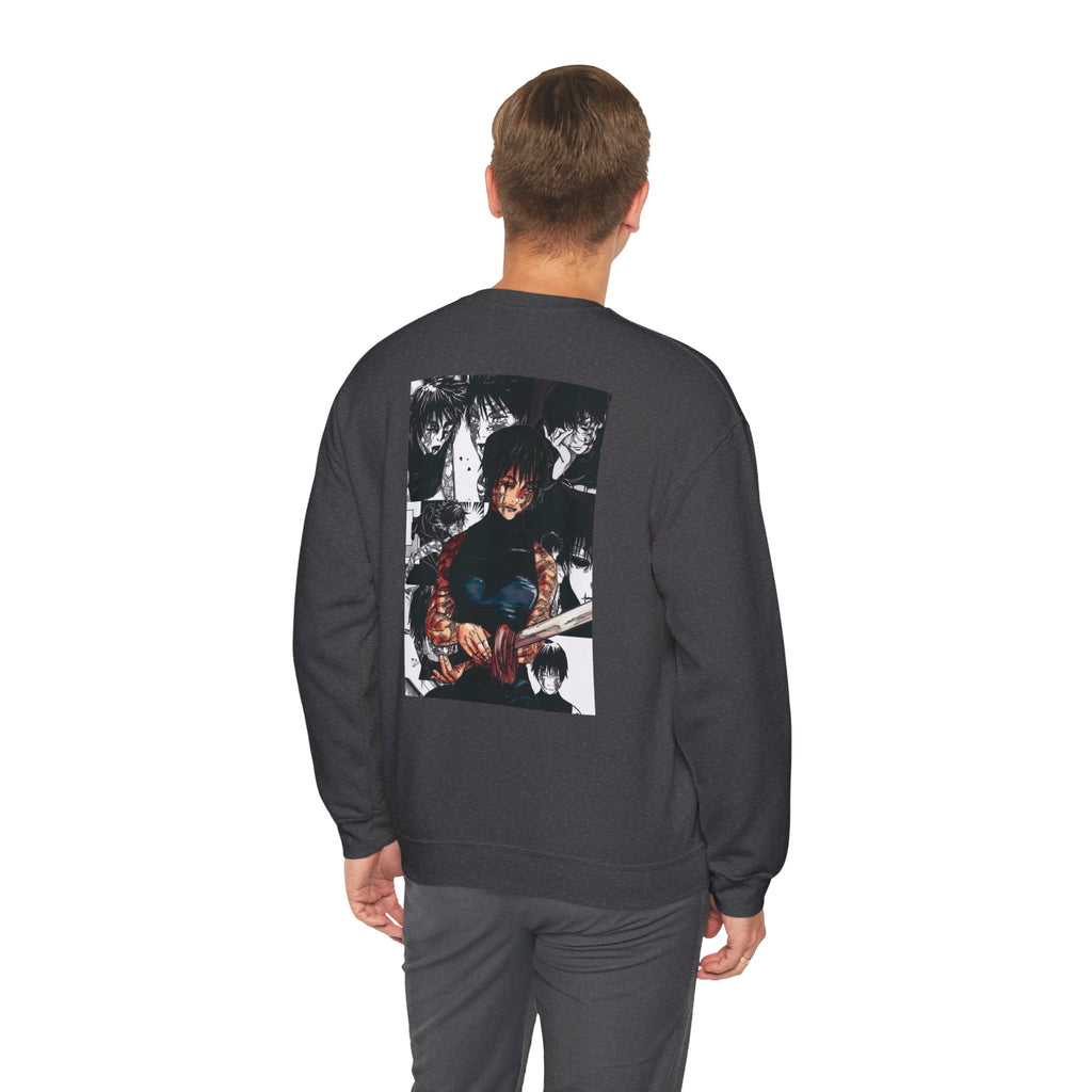 Jujutsu Kaisen Maki Graphic Crewneck Sweatshirt | Anime Manga Back Print
