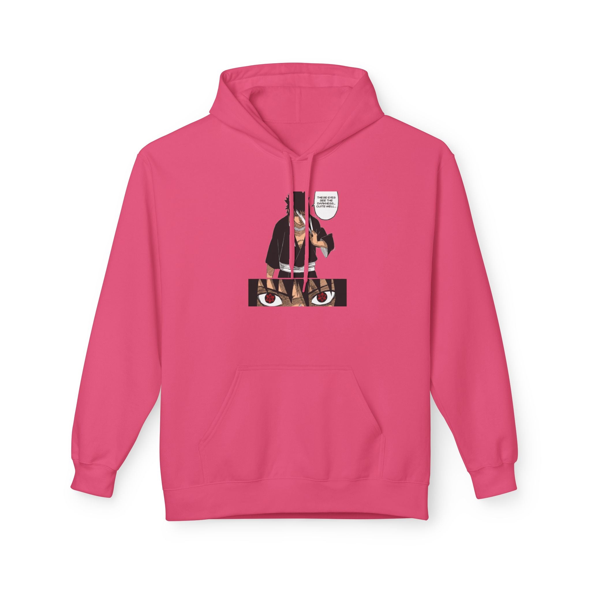 Sasuke Uchiha Anime Graphic Hoodie — "See Darkness"