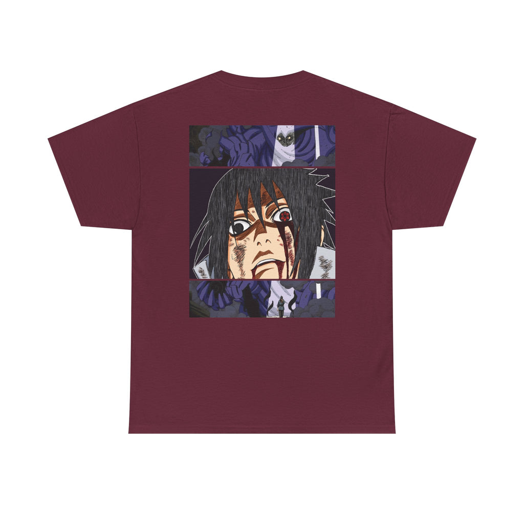 Anime Sasuke Uchiha Manga Panel Tee — "See Darkness" Graphic T-Shirt