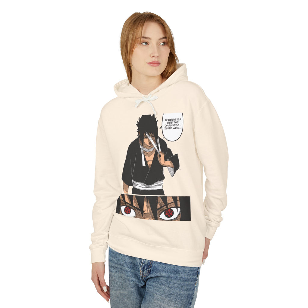 Sasuke Uchiha Anime Premium Graphic Hoodie — "See Darkness"